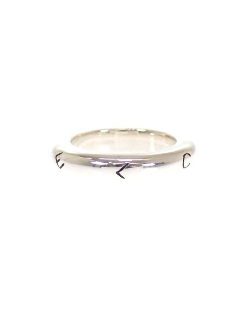 Chanel Logo Ring 925 Sterling Silver Vintage - Picture 5 of 13